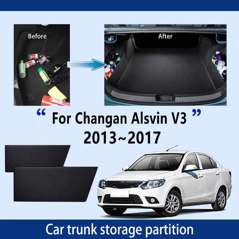 

Car Accessories For Changan Alsvin V3 2013~2017 2016 Trunk Storage Partition Multifunction Storage Auto Interior Parts Organizer