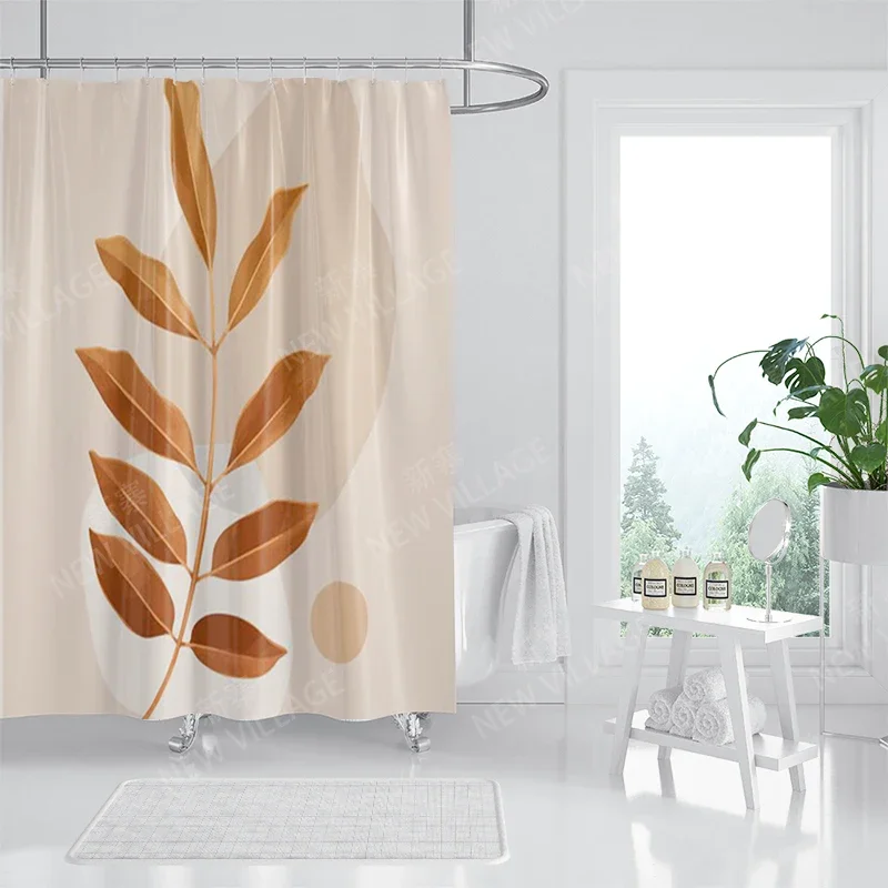 Waterproof fabric shower curtains Bathroom curtain accessories 180x200 Bath curtain for shower 240*200 nordic boho decoration