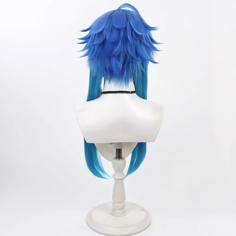 Pelucas de Cosplay Seragaki Aoba de 60cm de largo, disfraz de asesinato dramático, peluca de pelo sintético resistente al calor para fiesta de Halloween + gorro de peluca