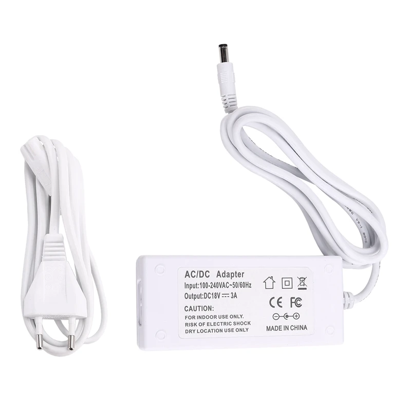 شاحن إمداد الطاقة RISE-18V 3A لـ Cricut Explore Air 2، التعبير 2، إنشاء التعبير الشخصي، صغير، استكشاف قابس الاتحاد الأوروبي