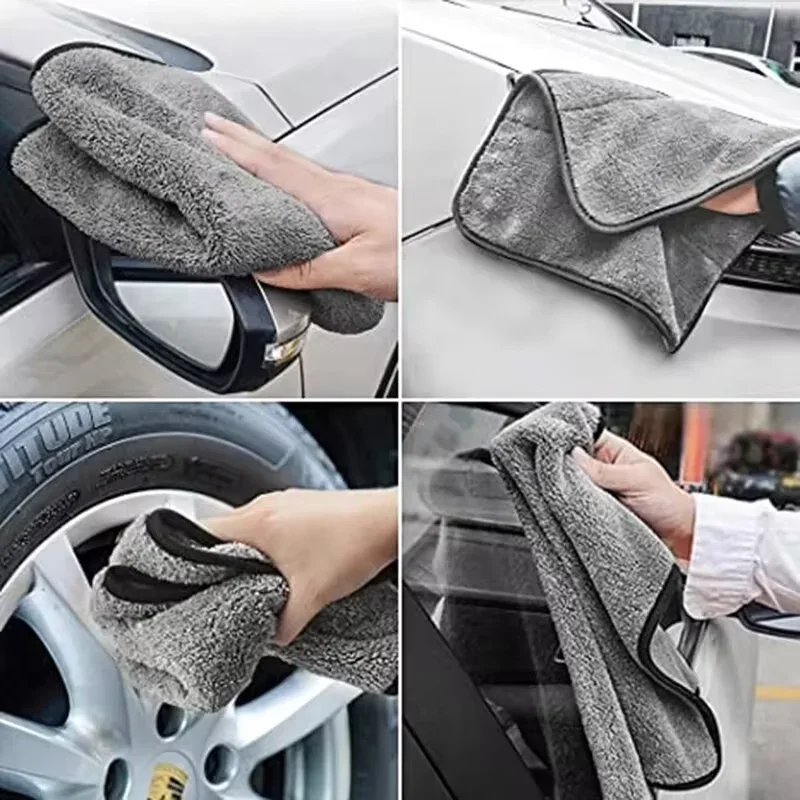 100x40cm Extra Soft Coral Fleece Car Towel High Water Absorption Fast Drying Auto Cleaning Cloth Car Wash Accessories