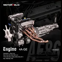 MOTORHELIX MH 1:18 AE86 Engine 4A-GE / W221 M275 V12 ABS Plastics Collection Models