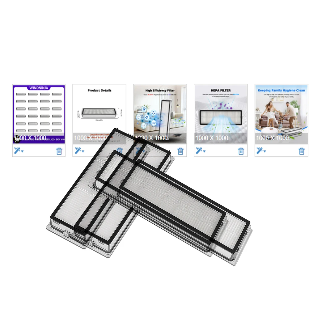 Replacement Hepa Filter For Xiaomi Robot Vacuum S40 OV81/S20+ B108GL/X10+/X20+ S40C H40/M40S OV31CN Omni 1S B101CN B116 Parts