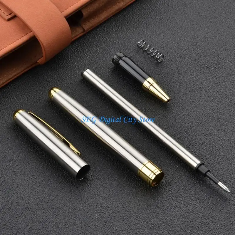 U75B Luxurious Metal Gel Pen Black Aesthetic Reliable For Client Presentations