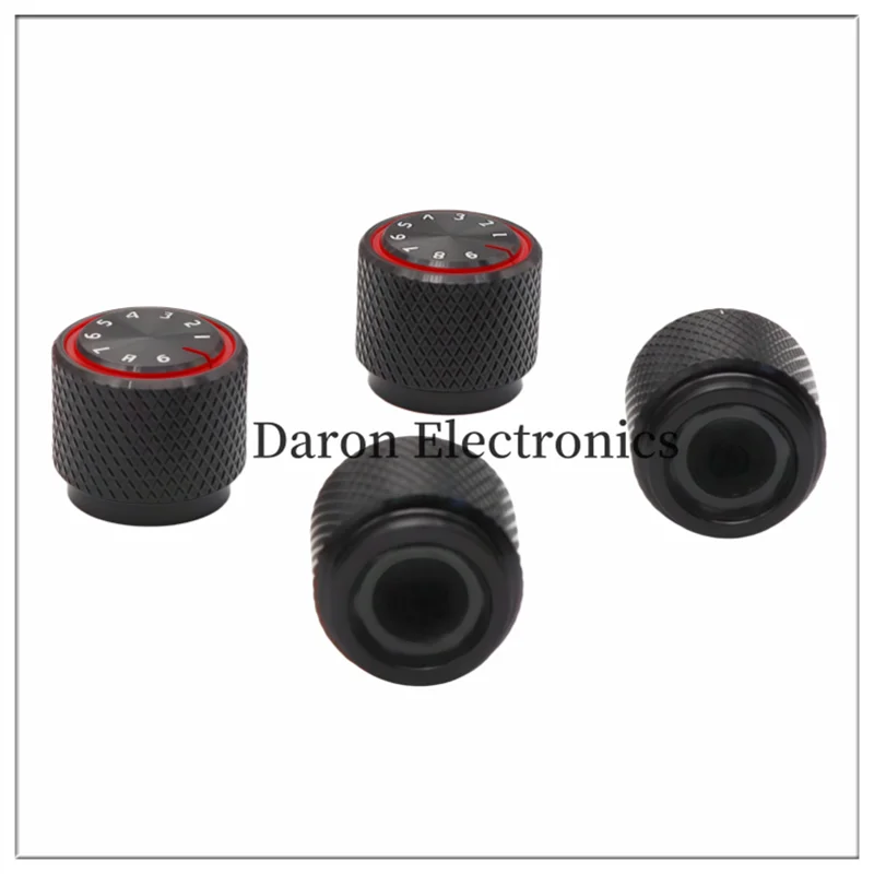 Aluminum alloy knob cap 13*11 potentiometer code switch rotation adjustment cap toothed hole 6mm