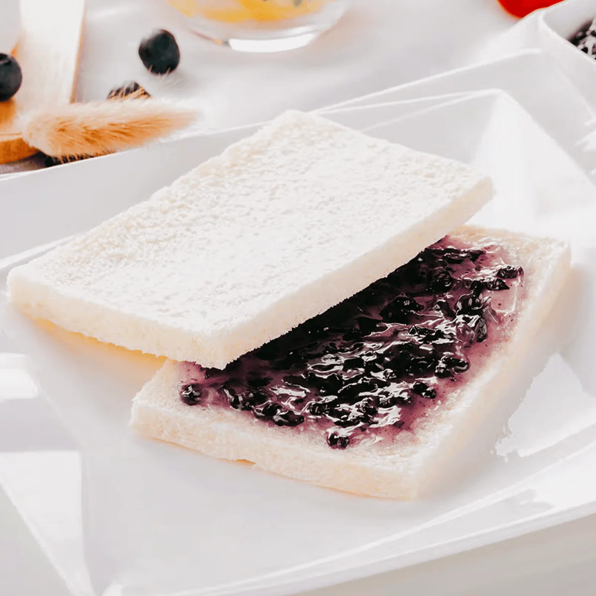 [2Packs 72Pieces] Purple Rice Bread, Original Flavor, 2kg*2, Student Breakfast, Healthy Breakfast, Office Snack, New Year Gift