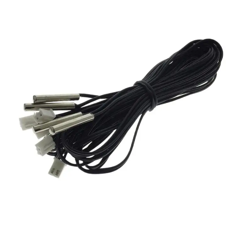 B Value 3950 100K Cylindrical Waterproof Thermal Probe 4x25mm NTC Thermistor Long 1M XH2.54-2P  Plug