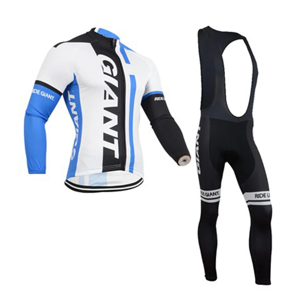 

Гигантский велосипедный трикотаж и брюки с длинными рукавами для велоспорта, костюмы, мужские трикотажные изделия