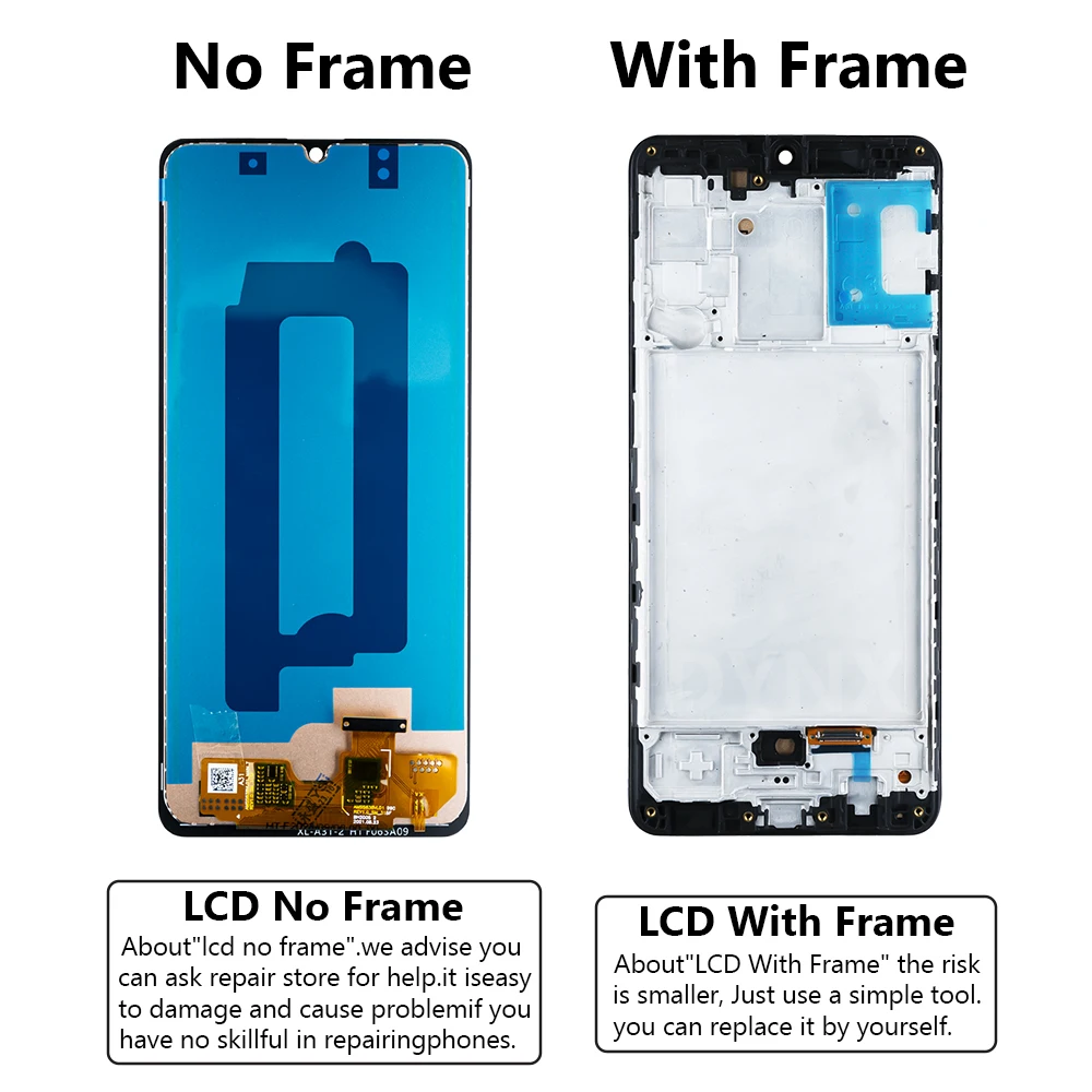 A31 Super AMOLED A315 A315F LCD For Samsung Galaxy A31 LCD With Frame SM-A315F/DS A315G Display Touch Screen Digitizer Assembly