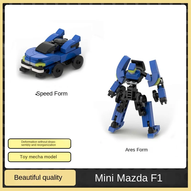 MOC Shape-shifting mini Shape-shifting Mecha exoscheleton Car series robot puzzle building blocks giocattolo regalo di compleanno del ragazzo