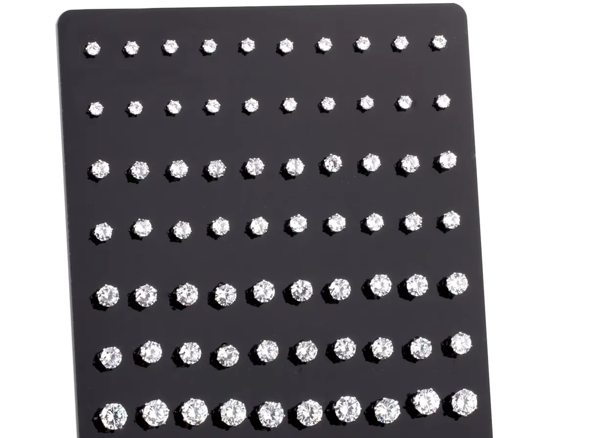 LuxuSteel-低刺激性イヤリングペア/ロット,ステンレス鋼,ノーズイヤリング316l,3mm-7mm,卸売り,新品