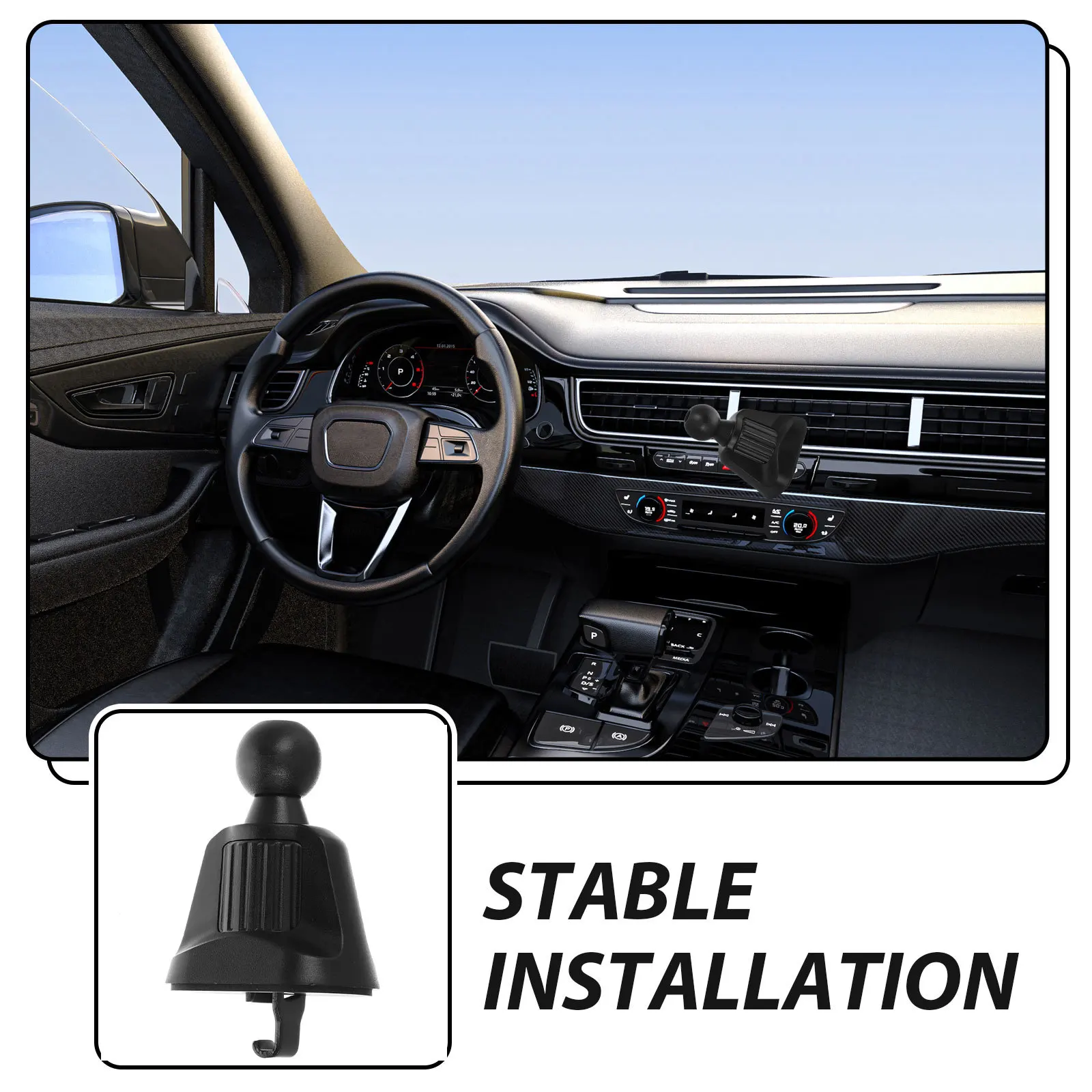 

Car Vent Phone Mount 360 Degree Rotation Air Vent Clip Holder for Mobile Device Car Interior Accessory Easy Install No Tools