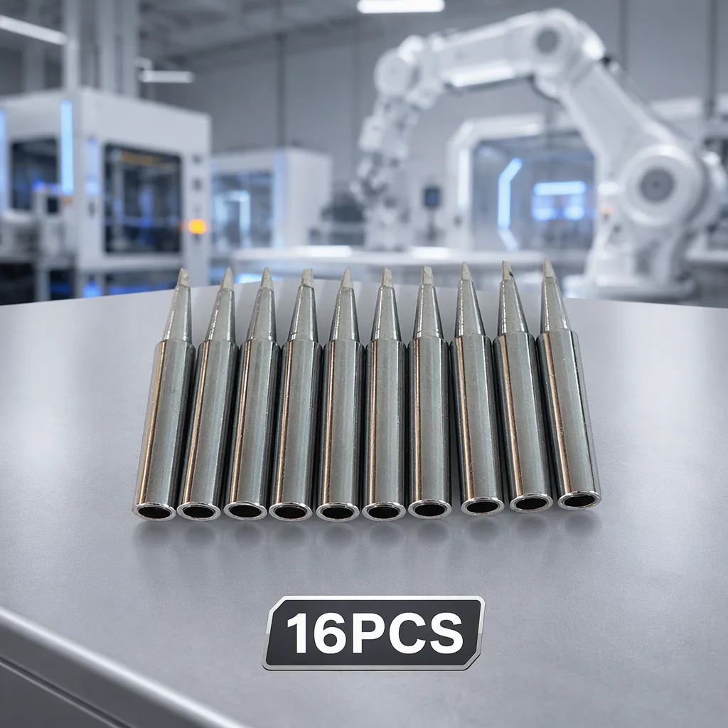 16pcs Solder Iron Tips Lead-Free Screwdriver 900M-T Series Rework Station Tool Kit 100% Brand New and High Quality