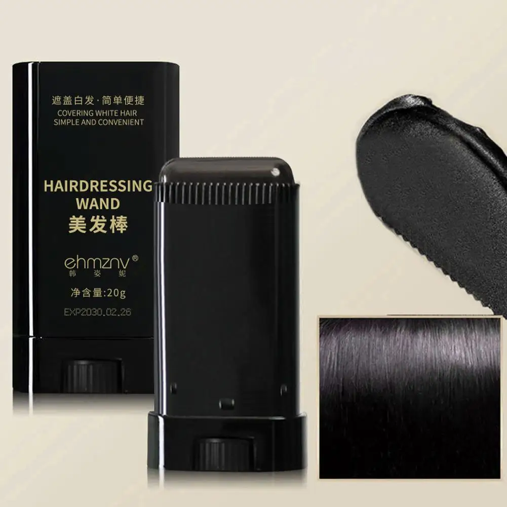 

Safe Convenient Hair Dye Stick White Hair Cover Stick 2-in-1 Convenient Instant Dyeing Waterproof and Sweat Proof