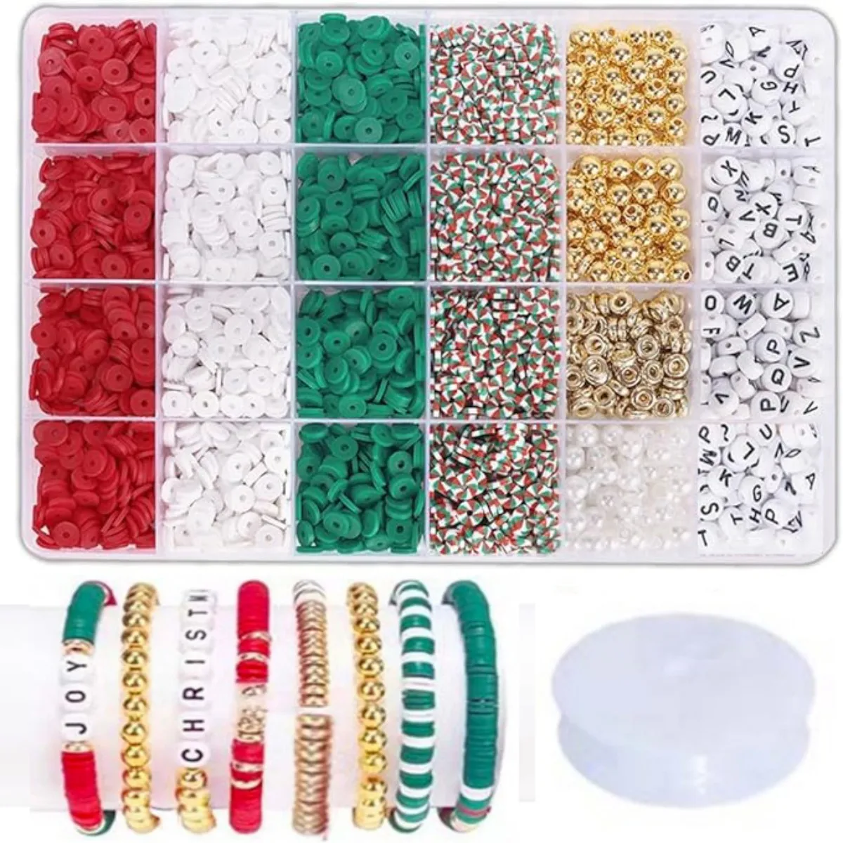 Weihnachten Armband machen Kit Freundschaft Gold Perlen Ton Perlen Schmuck & Armband machen Kit Charm Armband Hersteller Set mit Brief