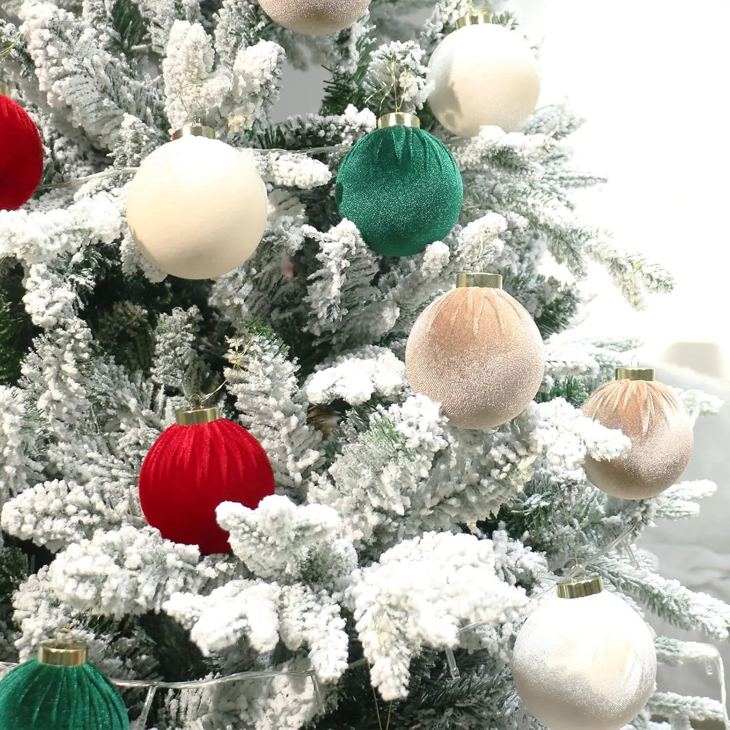 

6cm/12PCS Christmas Tree Balls Christmas Tree Decorations For Christmas ornaments Christmas Present Easy To Hang Indoor
