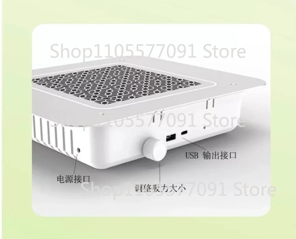 High Suction Nail Art Dust Collector Built-in Filter For Nail Salon Dust Cleaning