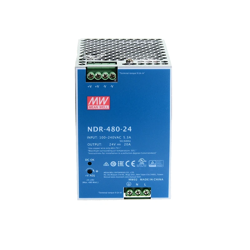 

NDR-480-48 DC48V power supply din rail