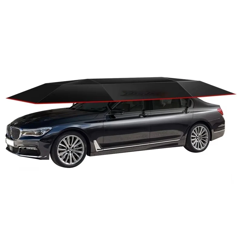 Wysokiej jakości przenośny, składany pokrowiec samochodowy chroniący przed śniegiem, gradem, deszczem i słońcem, skuteczna ochrona przed słońcem.