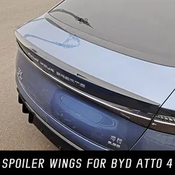 For BYD Atto 4 Seal EV 2022-2023 M4 Style Rear Trunk Lid Boot Spoiler Wings Car Black Carbon Exterior Tuning Accessories Part