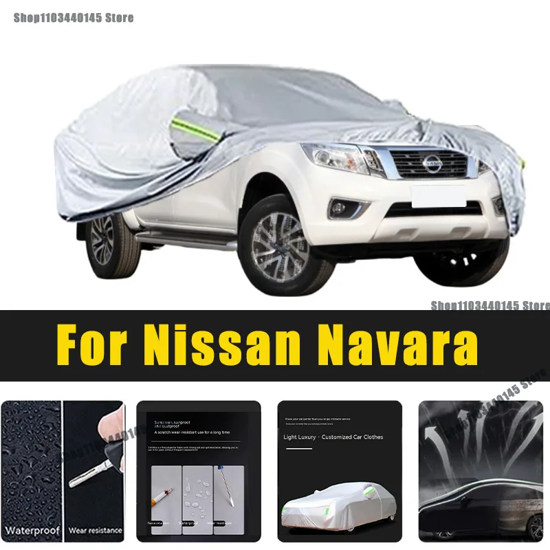 

Full Car Covers Outdoor Sun UV Protection Dust Rain Snow Oxford cover Protective For Nissan Navara Accessories car umbrella