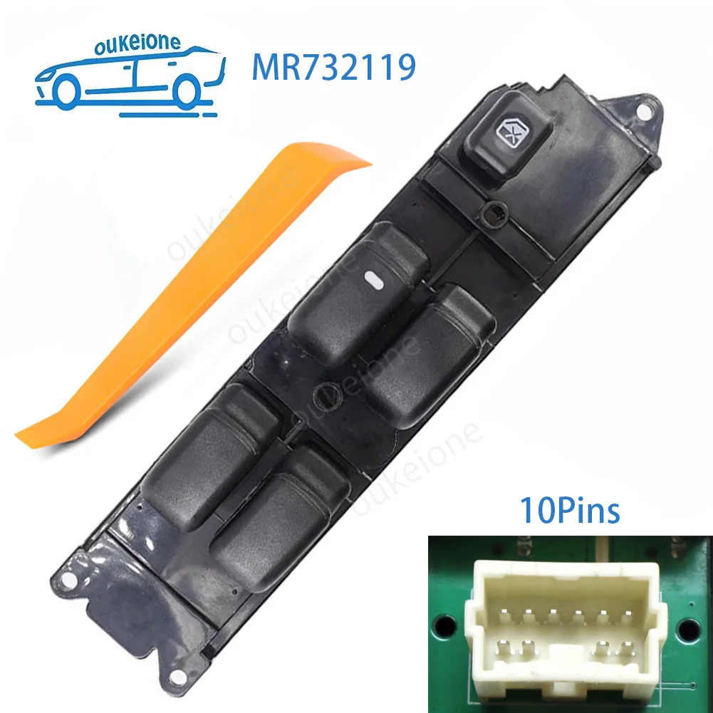 

For Mitsubishi L200 1996 1997-2007 Front Driver Side Electric Power Window Switch Master Lifter Control Button Car Accessories