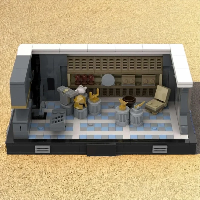 508-teiliges MOC Weltraumschlacht-Set Luthen Kleya S Galerie Diorama Andor Modell Premium Display Bausatz DIY Kreatives Geschenk