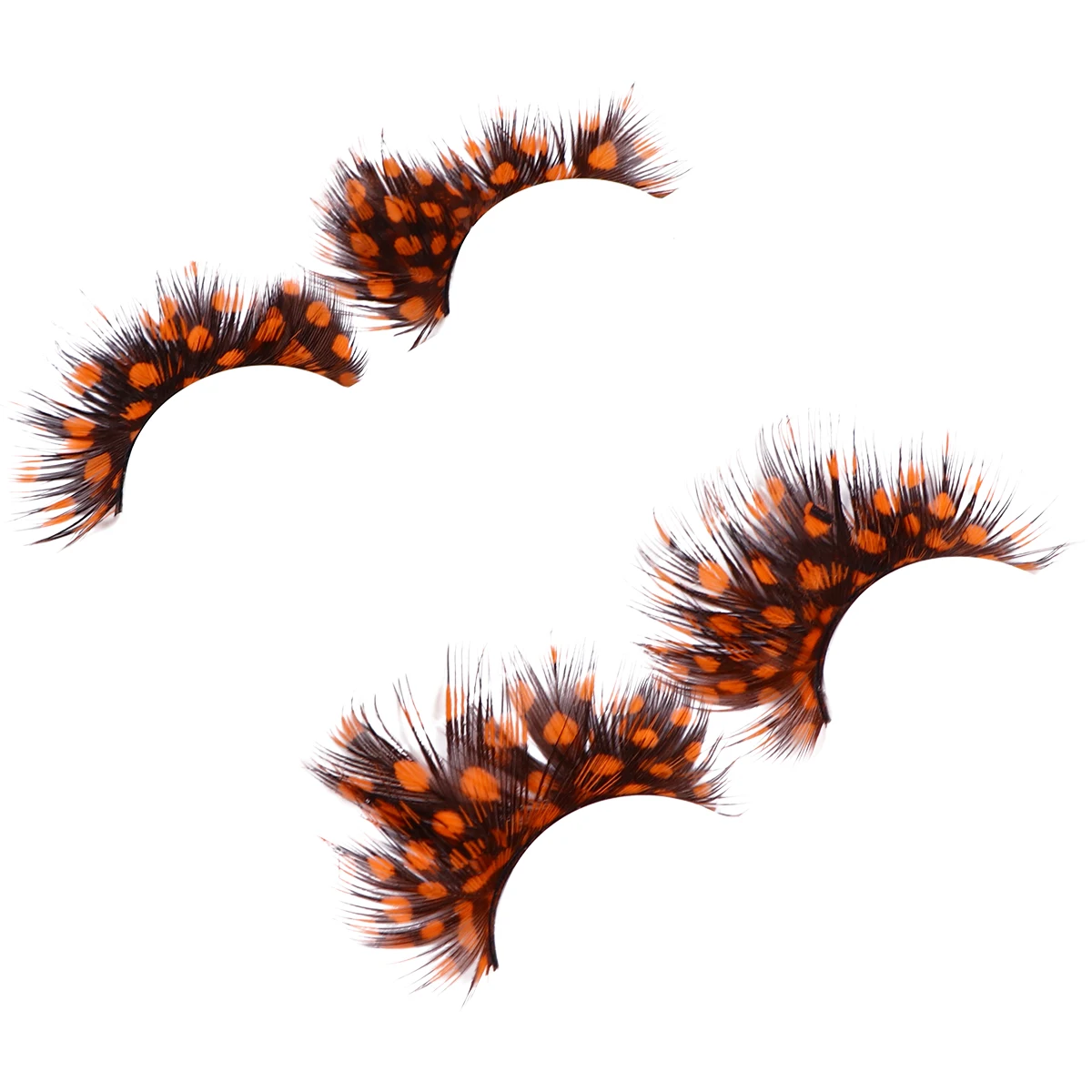 

False Eye Lashes Thick Dramatic Fancy Reusable Costume Party Lashes Vivid Lifelike Dazzling Stage Light Multiple
