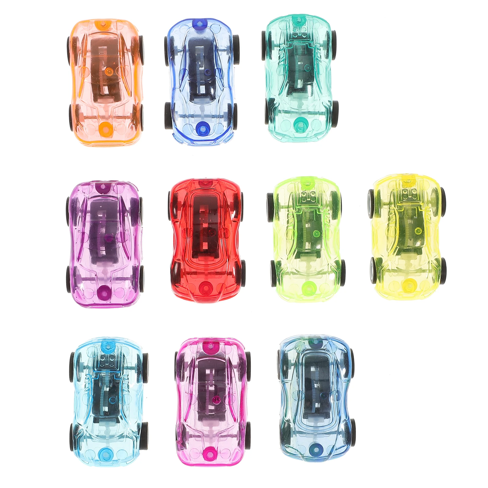 

30 pcs Pull Back Car Toy Mini Vehicles Racing Kids Toys Plastic Lightweight Birthday Gift Non Remote Control Plaything