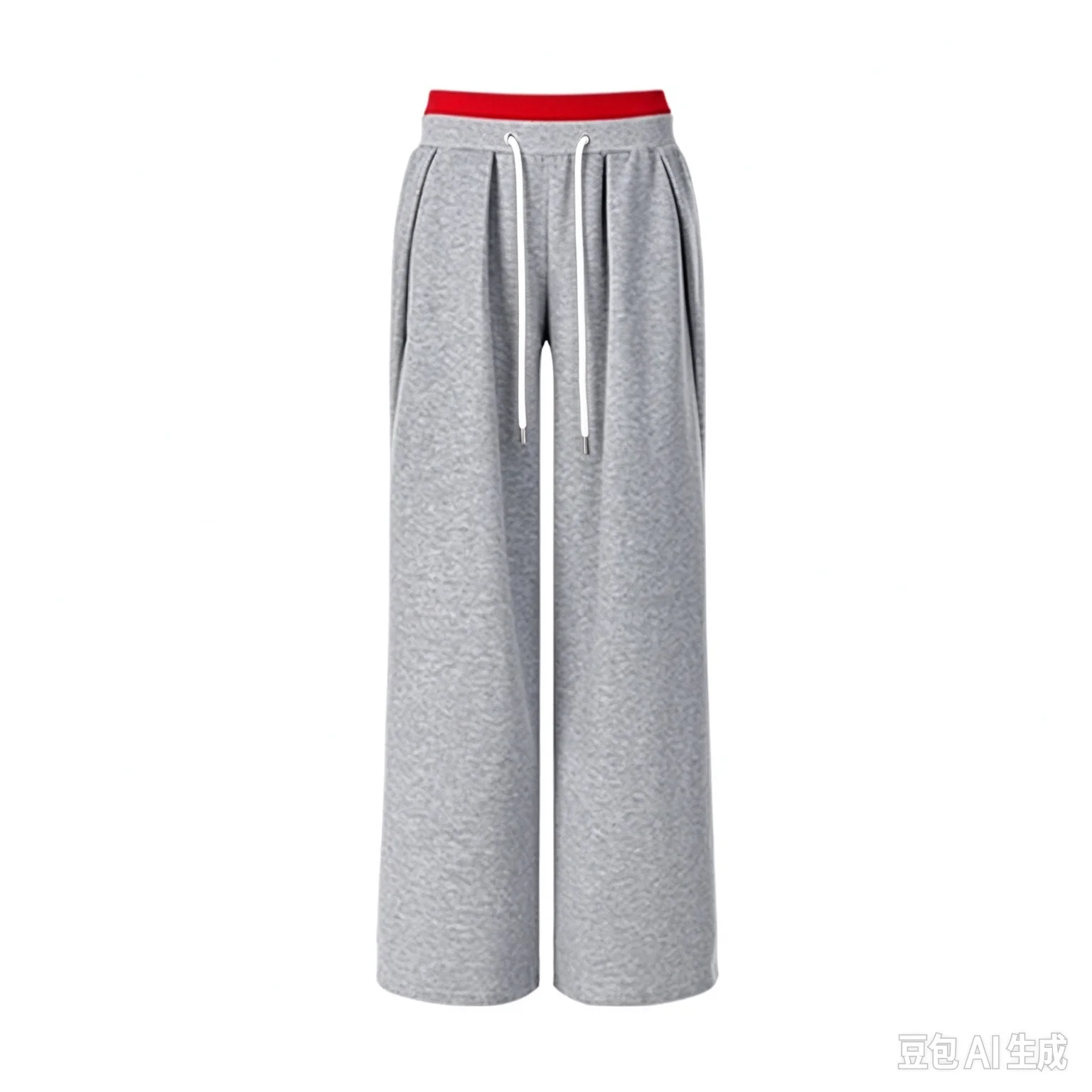 Unisex Straight‑Leg Pants,3D Solid Color Pleated Print Quick‑Dry Trousers,Elastic Drawstring Waist Y2K Street Sports Pants