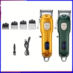 Professional Barber Hair Clippers Cordless Men Beard Trimmer Cutting Machine Kit