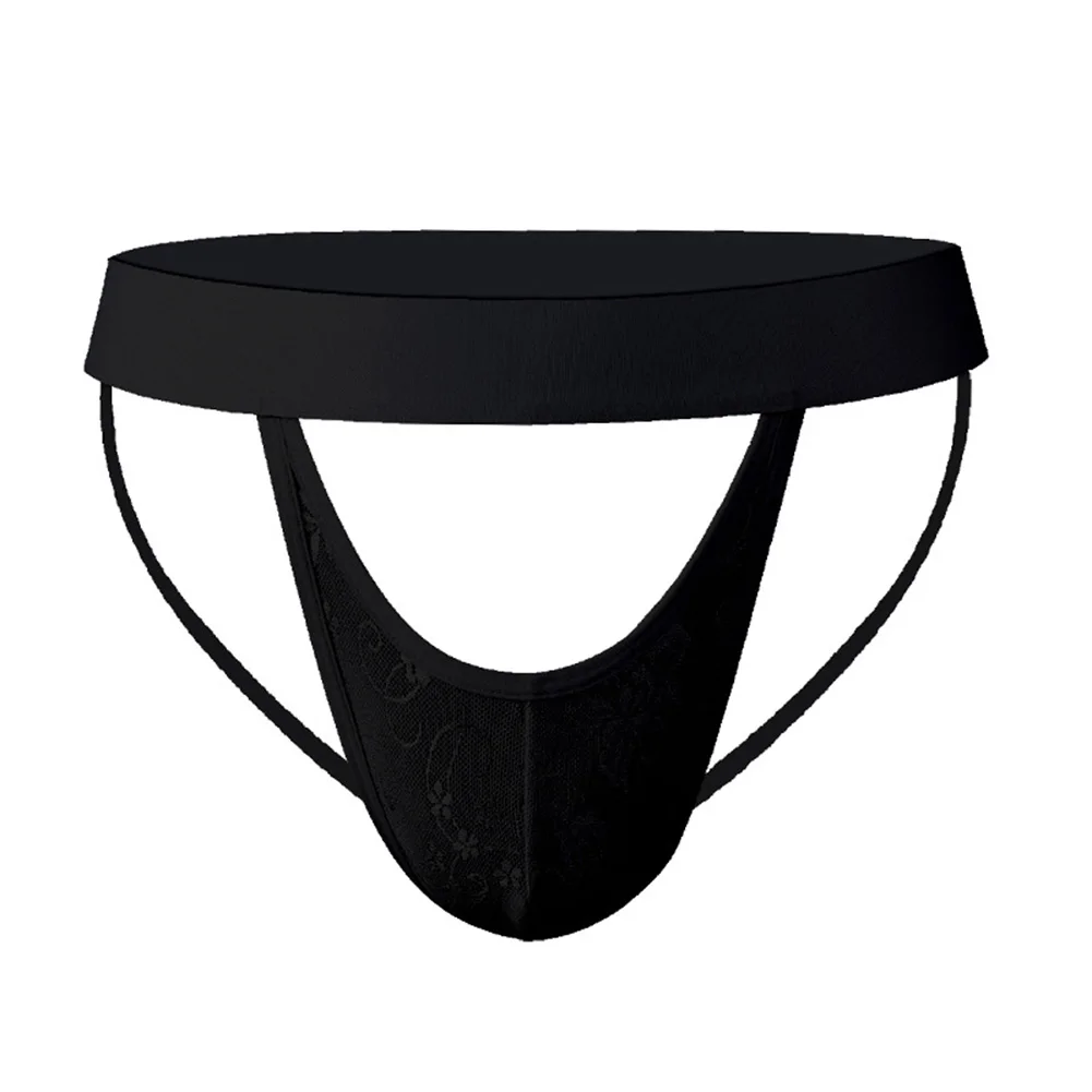 Men Mesh Transparent Open Butt Thongs Backless Bulge Pouch Underwear G-string Sexy U Convex Pouch Male Underpants