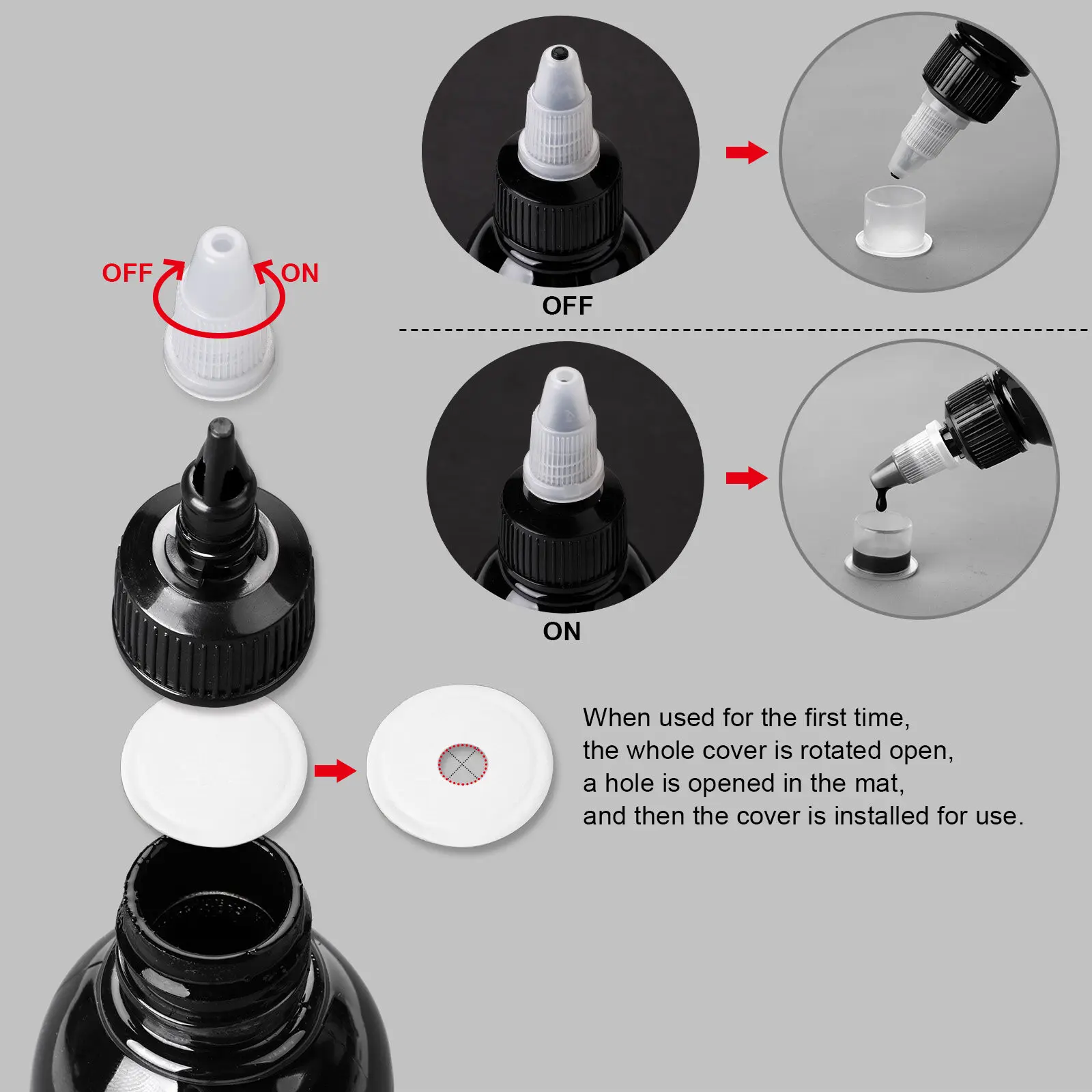 15/30/120/200/240ML Tattoo Ink Professional DIY Tattoo Pigment Practice Tattoo Ink Body Art Paint Tattoo Color - Image 5