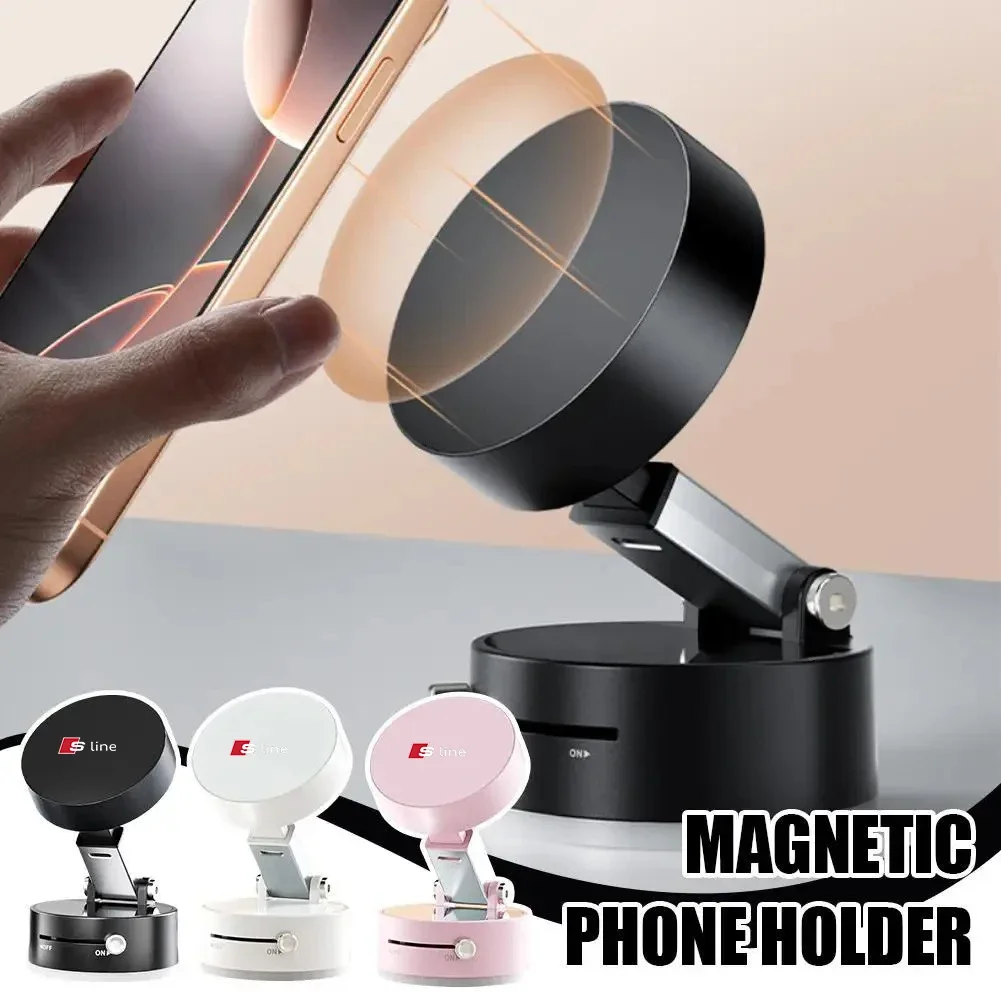 

Car Magnetic Vacuum Phone Holder For Audi Sline S6 S7 SQ5 SQ7 A3 A4 A5 A6 A7 A8L Q3 Q4 Q5 Q6 Q7 Q8 TT