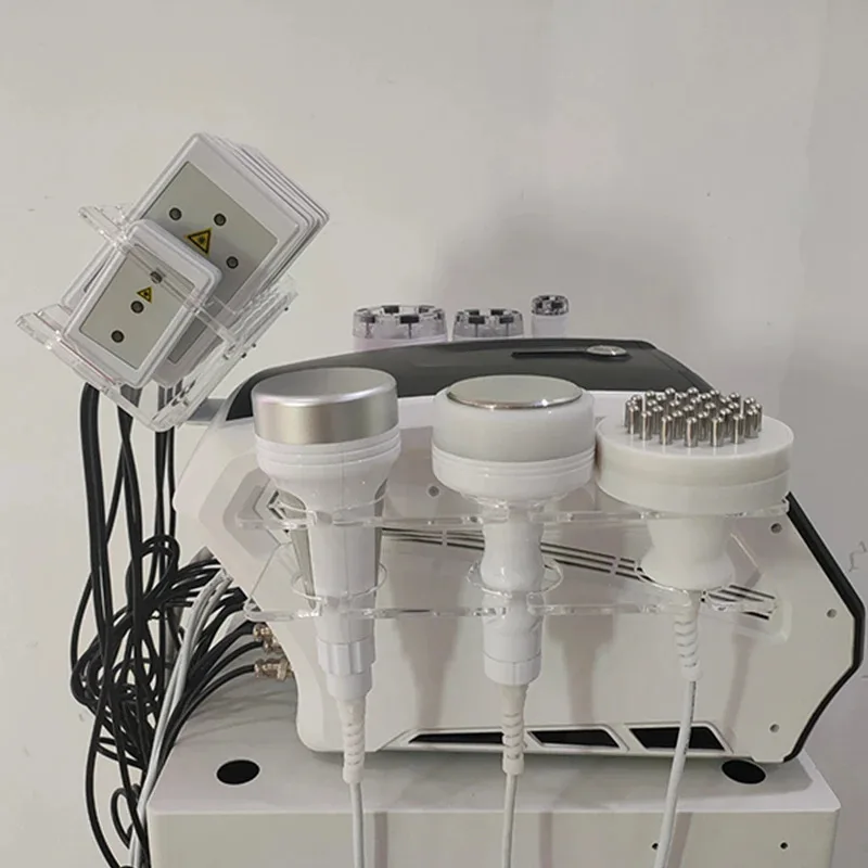 7 في 1 80K Cavatation بالموجات فوق الصوتية آلة تخسيس الجسم Adio تردد الليزر 6 منصات ليبو آلة التخسيس بالليزر للاستخدام المنزلي 2022