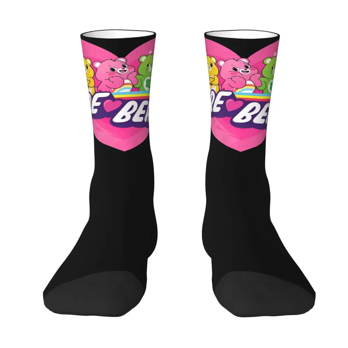 Women Men Socks Care Bears Unlock The Magic Lineup Stockings Winter Leisure High Quality Socks Custom Cycling Non-Slip Socks