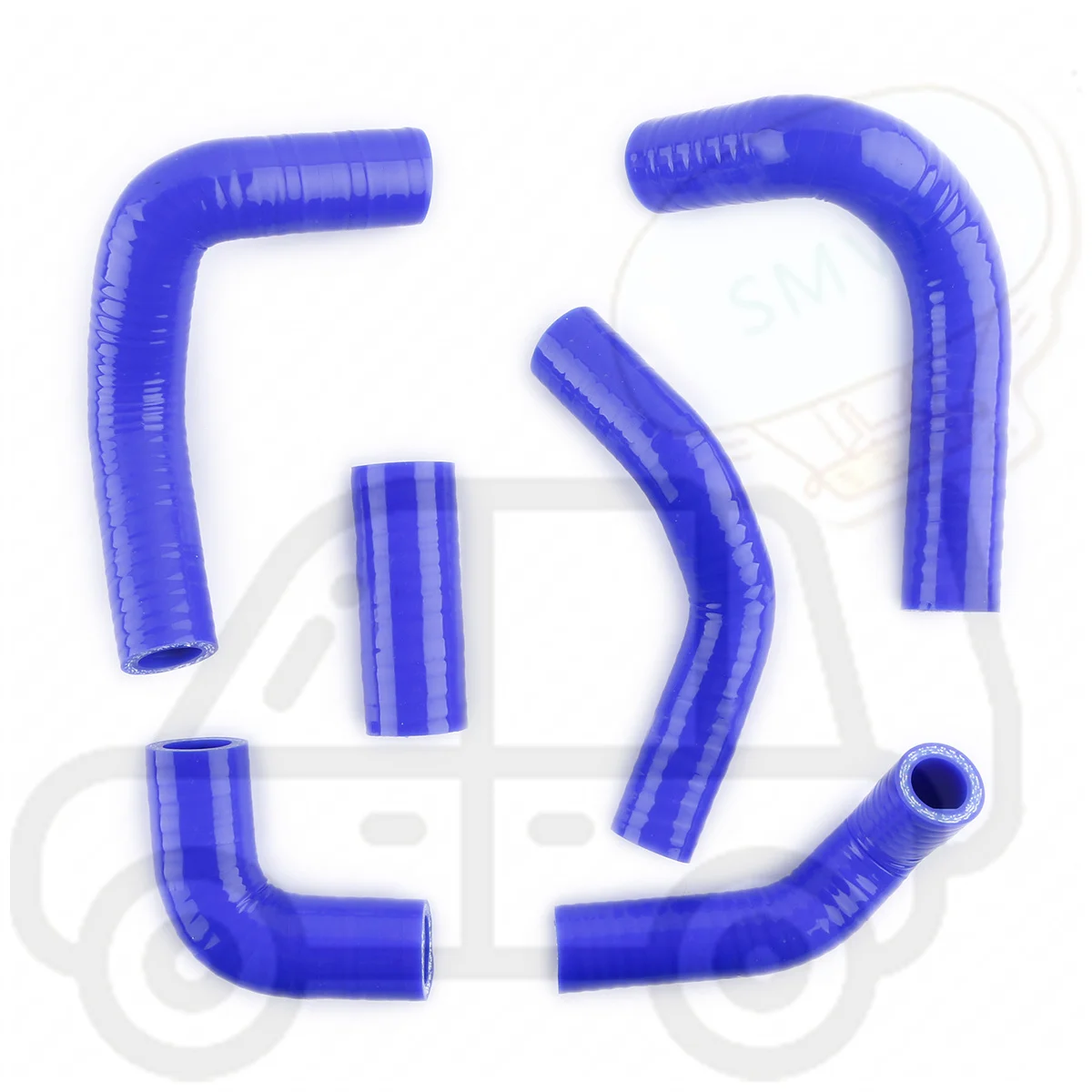 

6PCS 3PLY For 2000-2009 HUSQVARNA TE TC 250 400 450 510 SMR Silicone Radiator Hose Kit 2004 2005 2006 2007 2008 2003 2002 2001