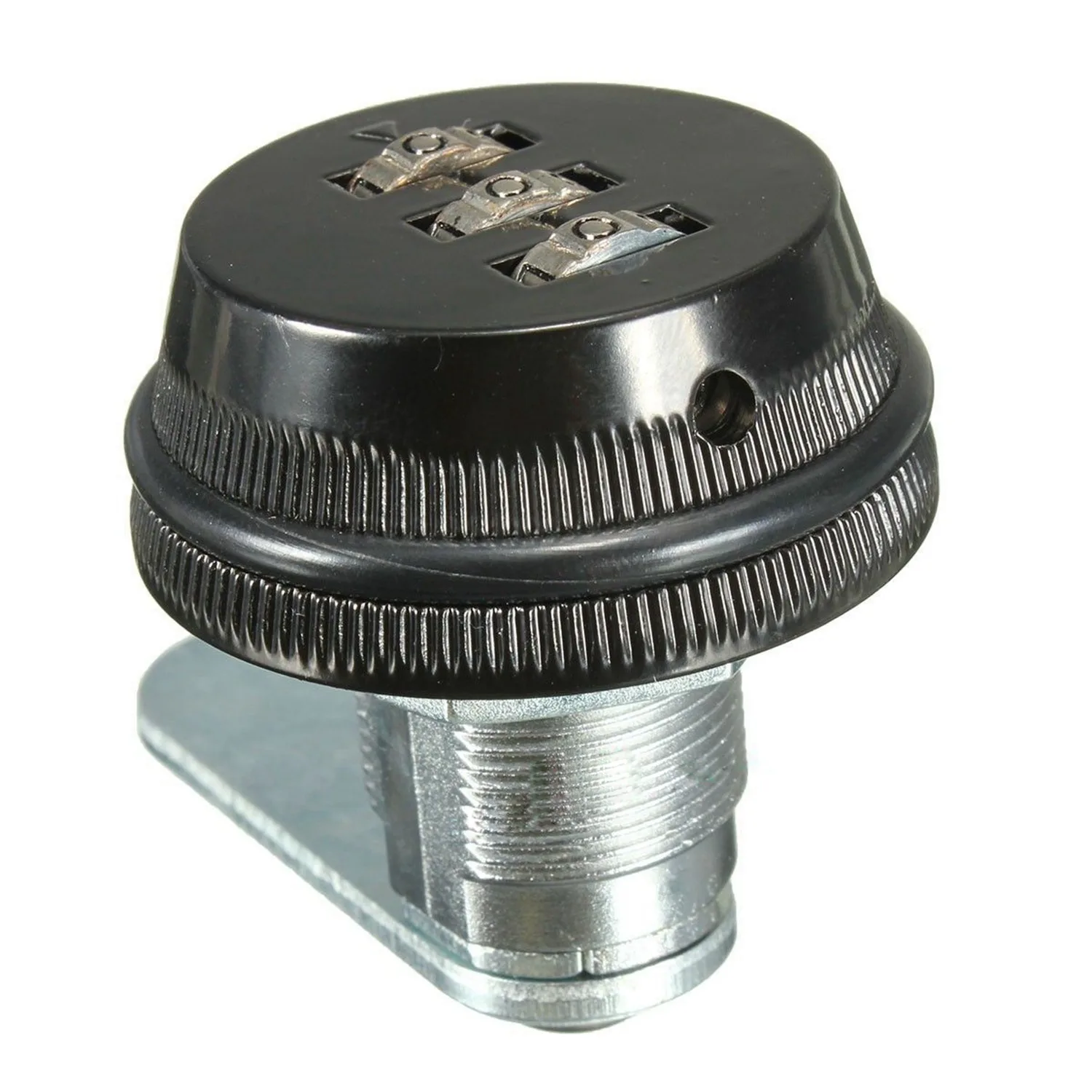 

A29F-2 Pcs Alloy Code Combination Cam Lock Keyless Post Mail Box Cabinet RV 3 Dial , Black & Silver
