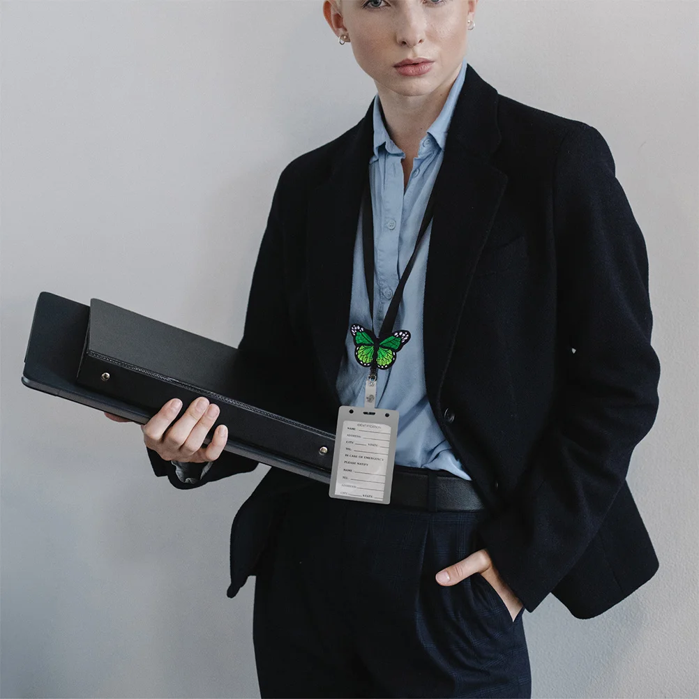 

4Pcs Uterus Badge Reel Retractable Name Tag Holders for Medical Staff Factory Workers Pharmacy Technician Gifts