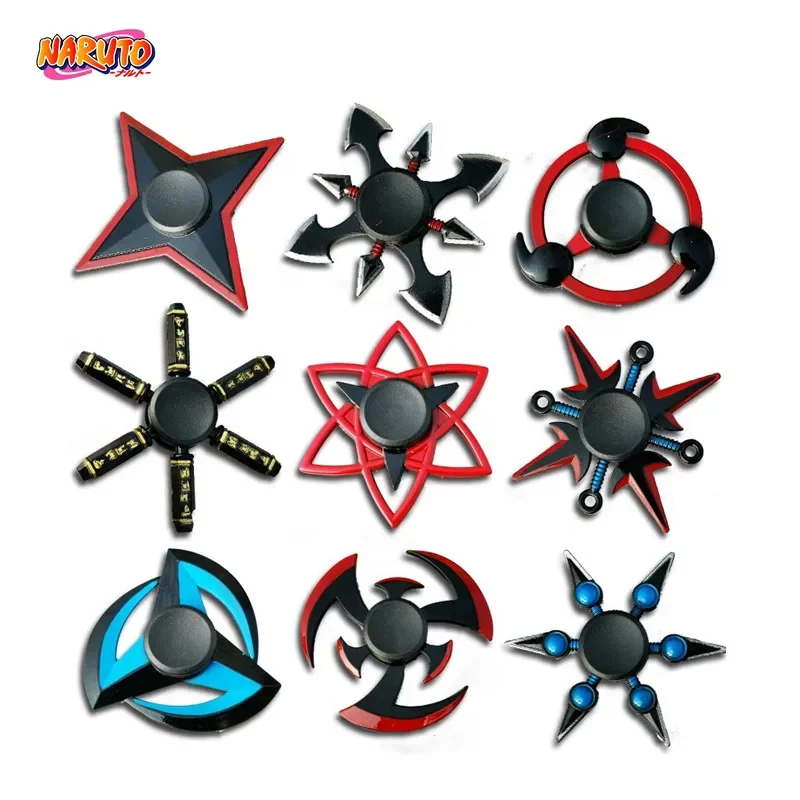 Anime Toys Naruto Shuriken Fingertip Spinner Anti-stress Cosplay Cartoon Funny Toy Fingertip Fingertip Spinner Children Adult