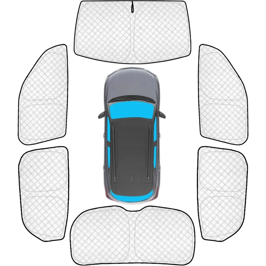 6 قطع من ظلال الشمس ذات النافذة الكاملة السميكة لسيارة تشيفي تريل بليزر 20212025 ملحقات كاملة من الأشعة فوق البنفسجية وتعتيم الخصوصية للسيارة ويندو