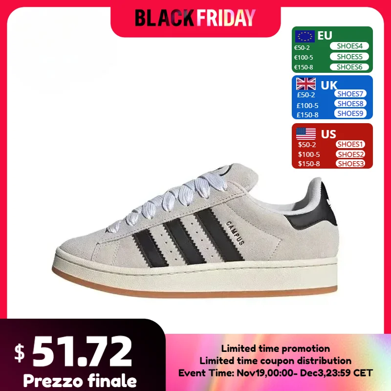 Adidas Originals Campus 00S Men's and Women's Fashionable Low Top Casual Skateboard Shoes Unisex GY0042