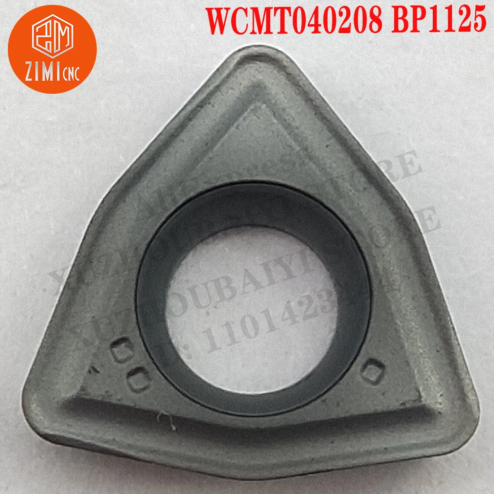 WCMT040208 BP1125 WCMT 040208 Carbide U Drill Inserts Indexable Turning Tools Cutter Lathe U-Drill Blade CNC tools cutting tools