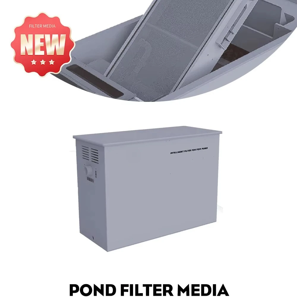 Crawler Type Pond Filter with Modular Media Rapid Water Quality Setup, High Stability, Ideal for Koi & Garden Ponds