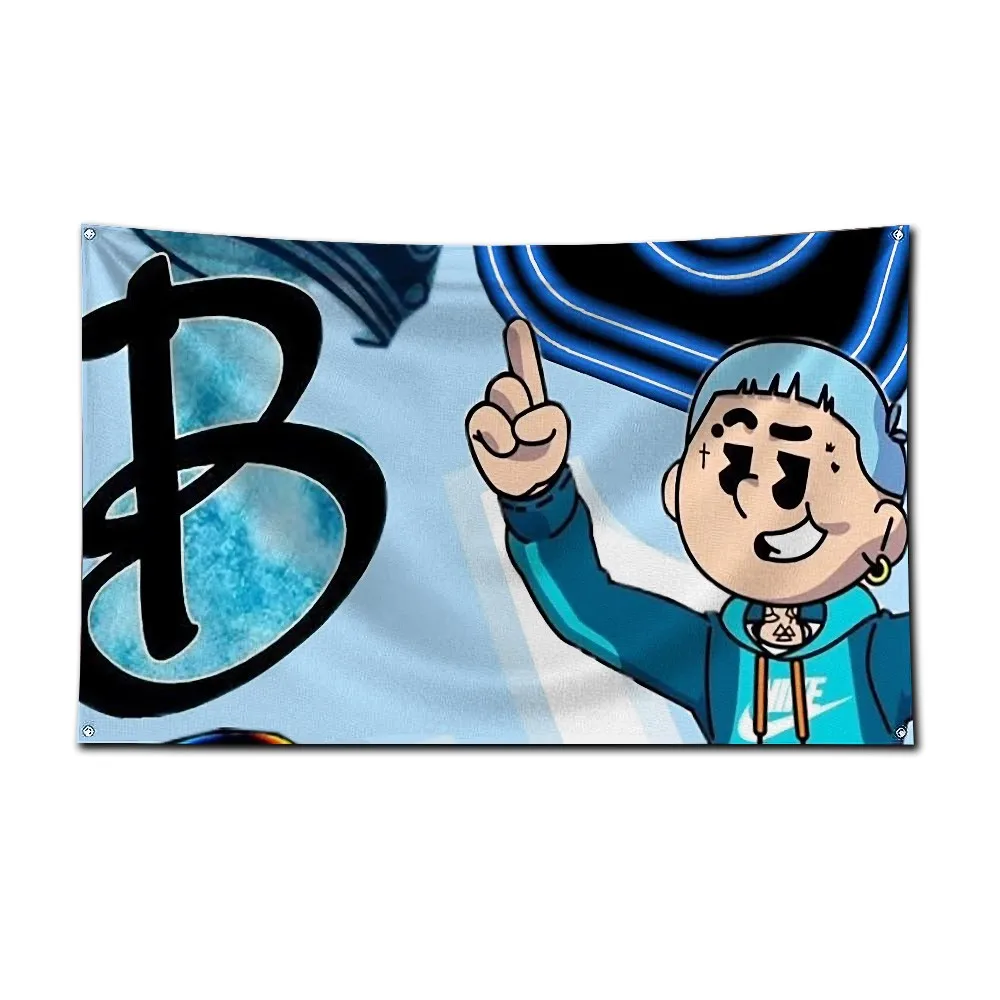 Rapper B-Blessd Flag 3X5 Ft Personalized Flags Design Your Image Funny Tapestry Poster Dorm Room, Living Room, Bedroom