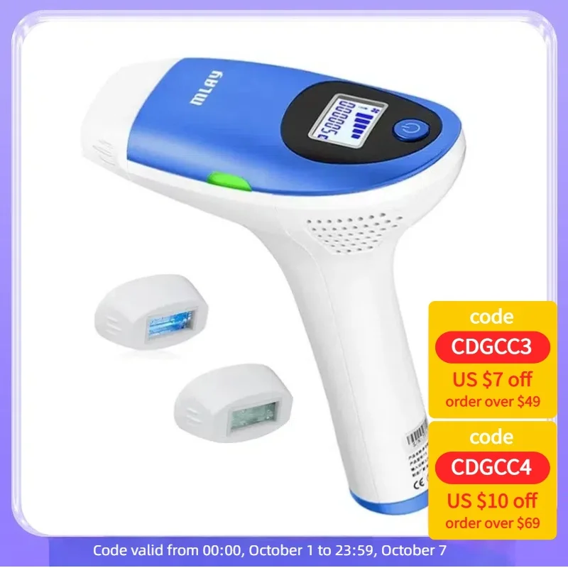 

Mlay T3 Laser Hair Removal IPL Painless Epilator Permanent Bikini Trimmer Electric Depilador LCD Home Use Hair Removal Malay