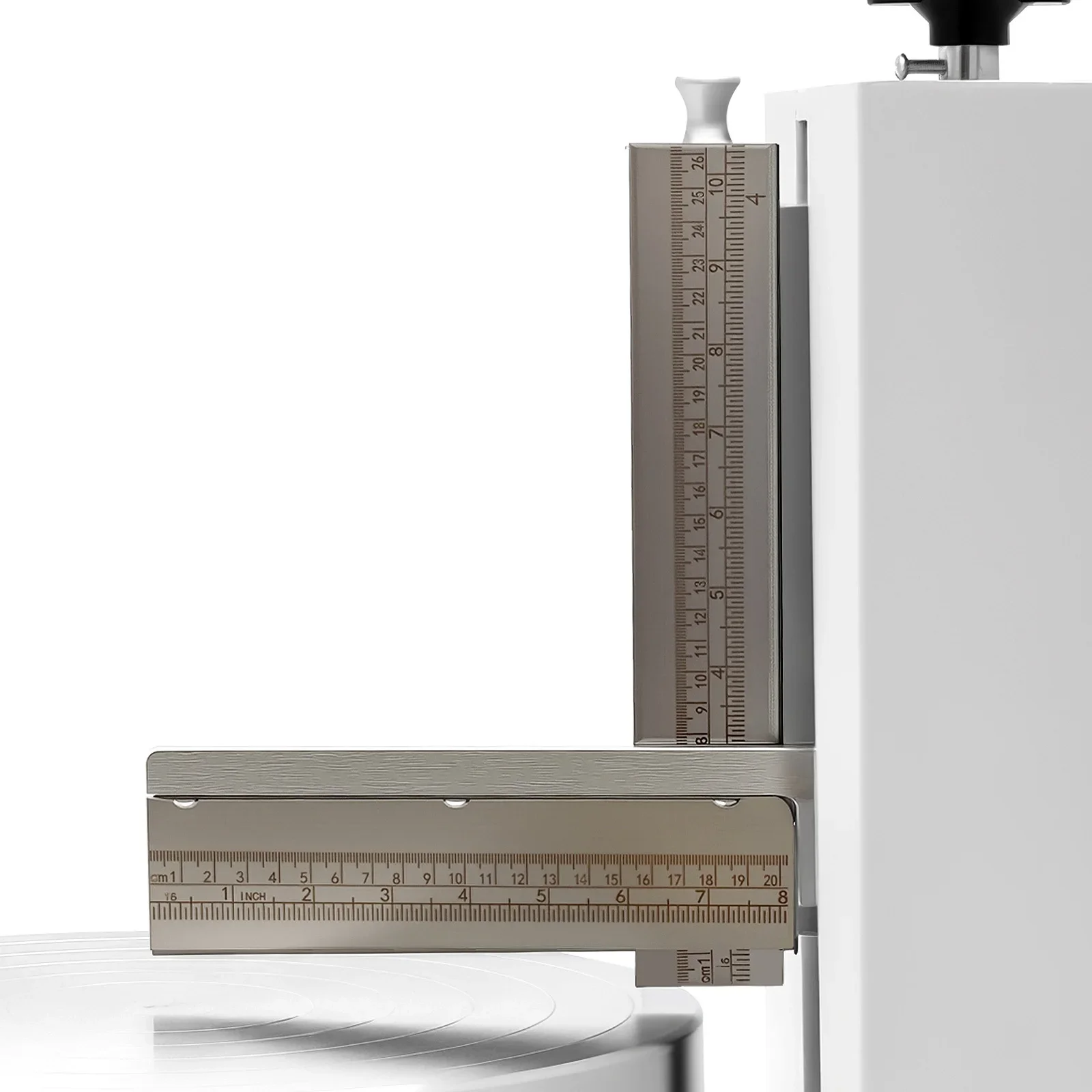 200W Automatic Cake Cream Spreading Machine 60-320rpm Rotating Speed with LCD Display for 4-12 inch Cakes (White)