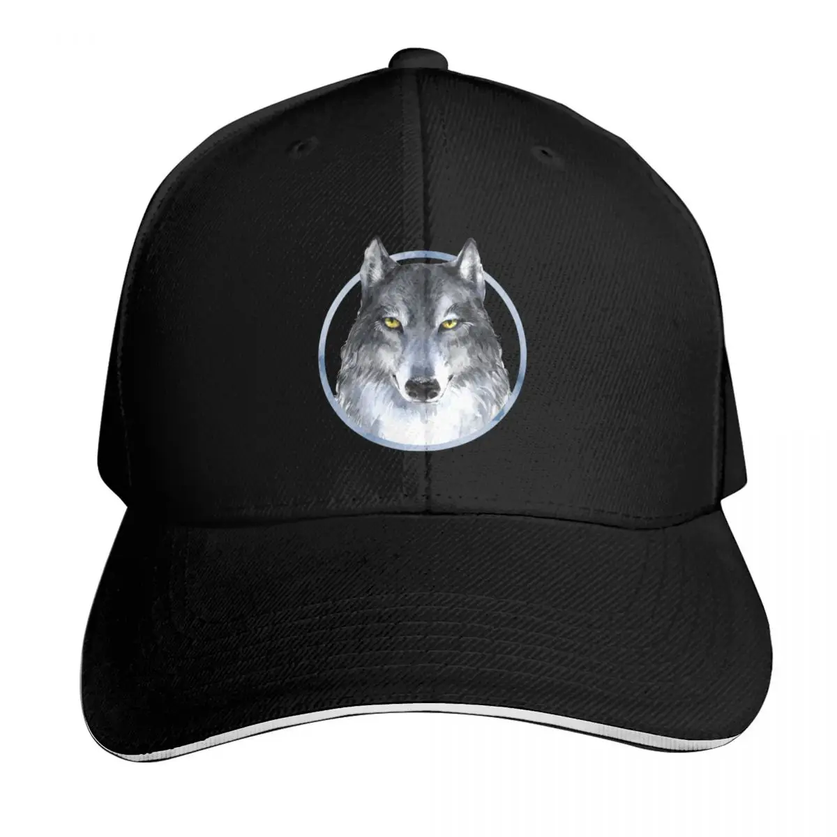

Grey Wolf Baseball Cap Unique hats Custom Cap Hood Cosplay Baseball Men Women's