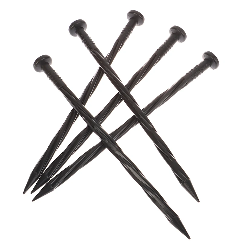 10Pcs Outdoor Camping Tent Pegs Ground Nails Screw Anchor Stakes Pegs Hiking Tent Stakes Garden Ground Nail Pins Accessories