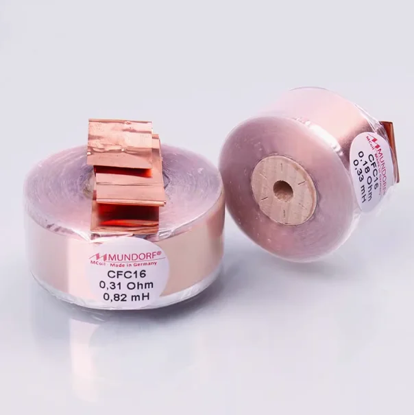 

1pcs German original Mundorf MCAP copper foil inductor 16AWG CFC16 divider inductor CFC-copper 99.99% free shipping
